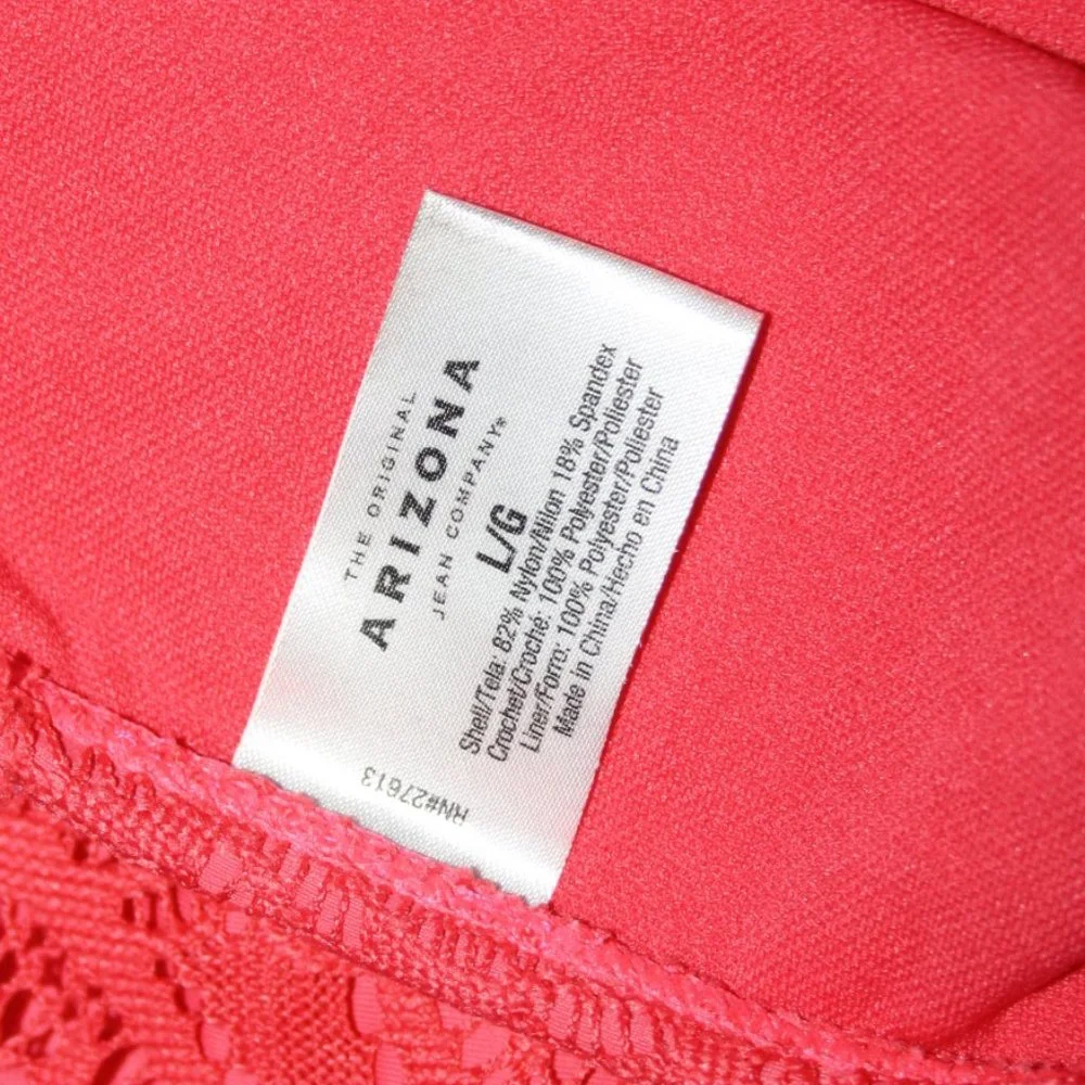 🧡🌴 Coral Swim Bottoms · Arizona Jean Co. · Size L 🌴🧡